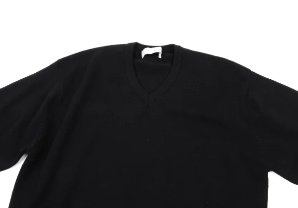 COMME des GARCONS HOMME Wool Blend V-neck Knit Sweater K-174371_002