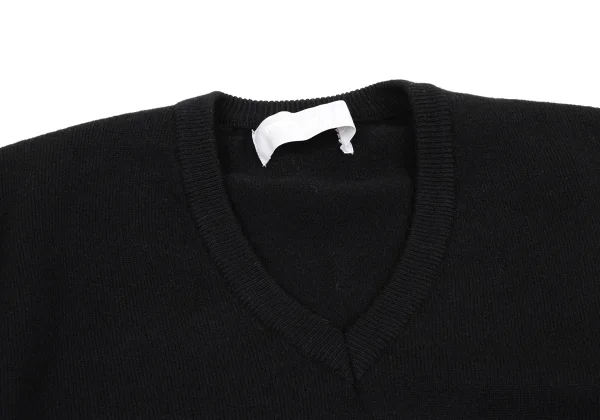 COMME des GARCONS HOMME Wool Blend V-neck Knit Sweater K-174371_003