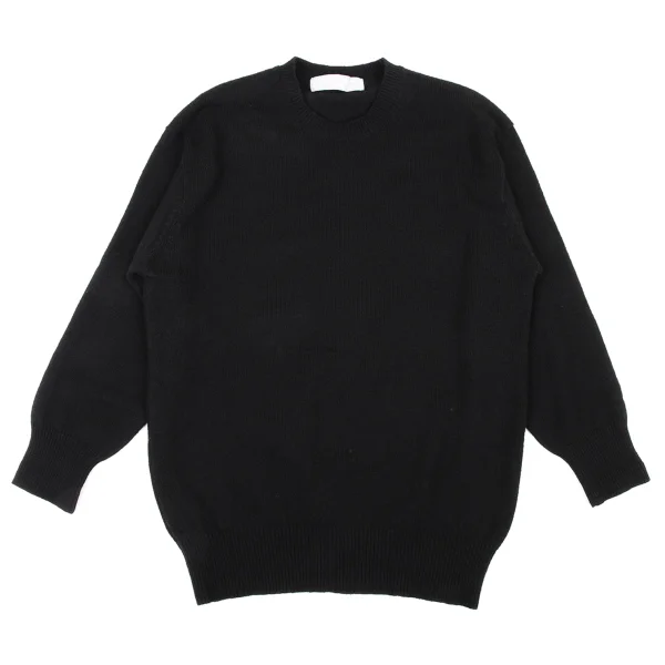 COMME des GARCONS HOMME Camel Blend Wool Knit Sweater Black M-L K-174372_001