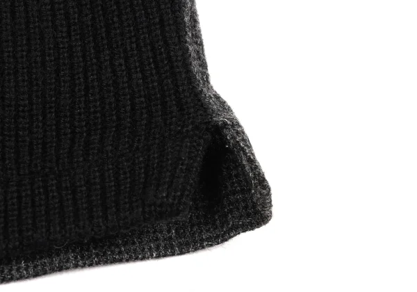 COMME des GARCONS HOMME Wool Bicolor Switching V-neck Knit Sweater K-174373_008