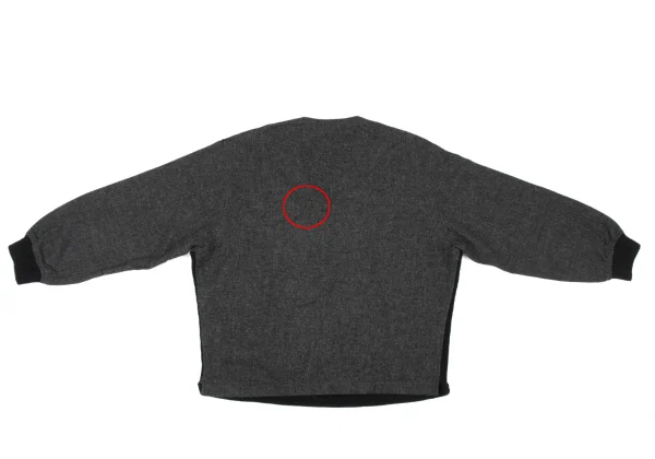COMME des GARCONS HOMME Wool Bicolor Switching V-neck Knit Sweater K-174373_010