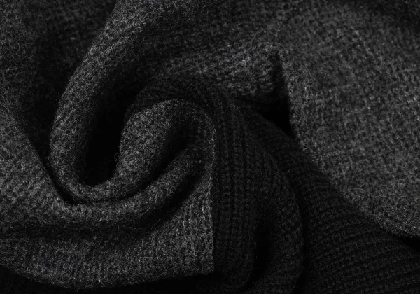 COMME des GARCONS HOMME Wool Bicolor Switching V-neck Knit Sweater K-174373_012