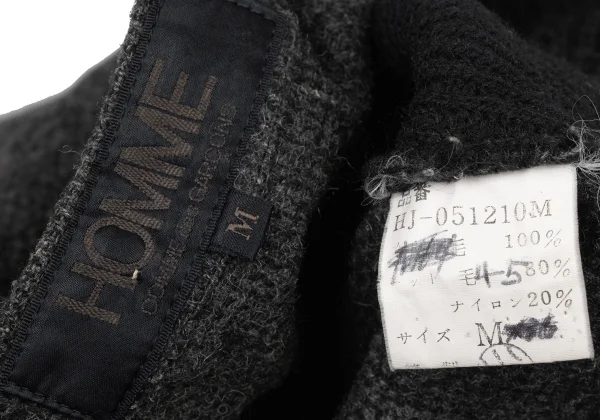 COMME des GARCONS HOMME Wool Bicolor Switching V-neck Knit Sweater K-174373_014
