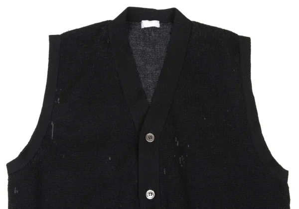 COMME des GARCONS HOMME Wool Knit Vest K-174375_002