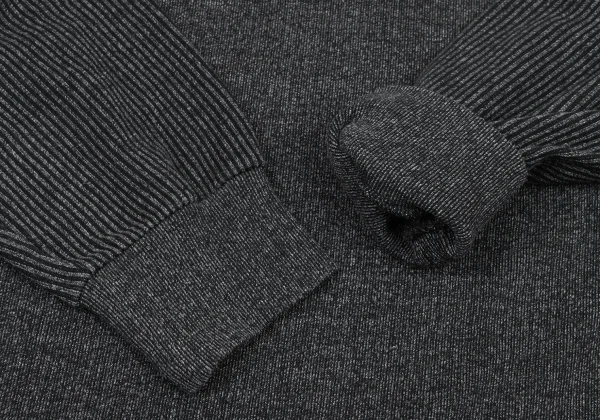 COMME des GARCONS HOMME Cotton Poly Half Zip Knit Sweater K-174376_007