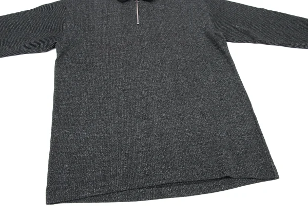 COMME des GARCONS HOMME Cotton Poly Half Zip Knit Sweater K-174376_008