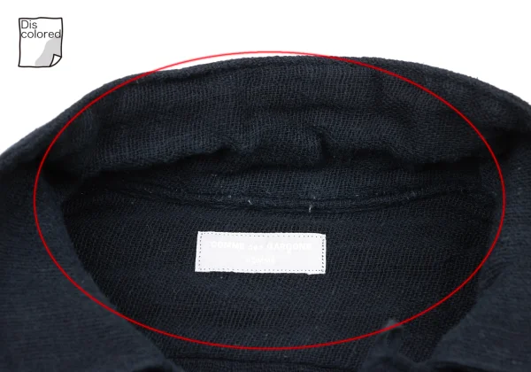 COMME des GARCONS HOMME Cotton Open-collar Shirt K-174377_005