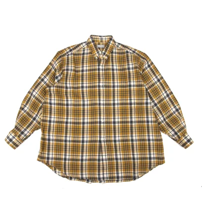 COMME des GARCONS HOMME Wool Check Button-Down Shirt