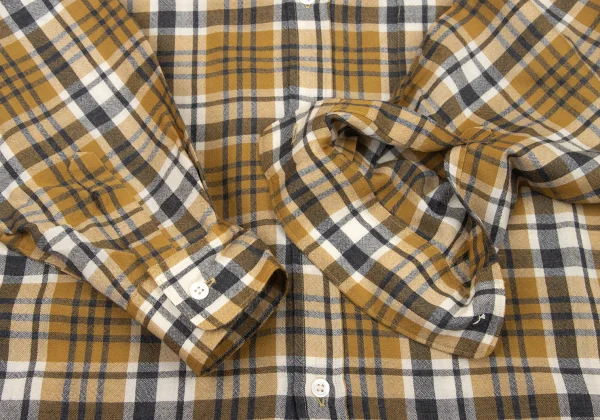 COMME des GARCONS HOMME Wool Check Button-Down Shirt K-174381_009