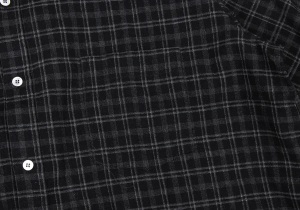 COMME des GARCONS HOMME Wool Blend Check Button-Down Shirt K-174383_004