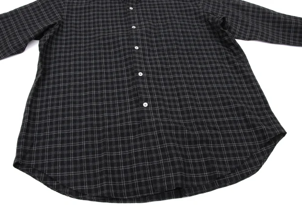 COMME des GARCONS HOMME Wool Blend Check Button-Down Shirt K-174383_008