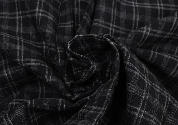 COMME des GARCONS HOMME Wool Blend Check Button-Down Shirt K-174383_011