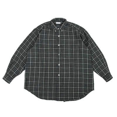 COMME des GARCONS HOMME Wool Check Button-Down Shirt