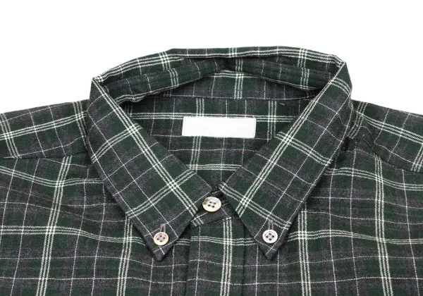COMME des GARCONS HOMME Wool Check Button-Down Shirt K-174384_003