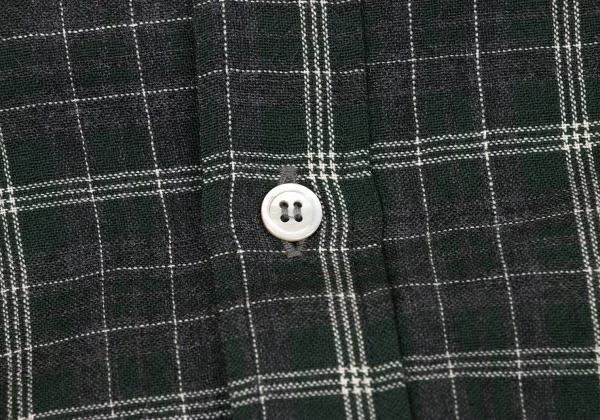 COMME des GARCONS HOMME Wool Check Button-Down Shirt K-174384_004