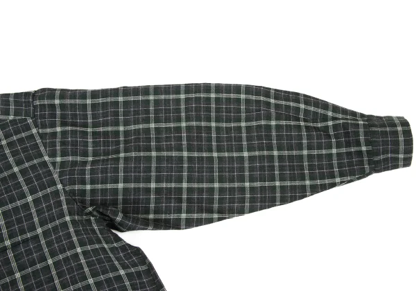 COMME des GARCONS HOMME Wool Check Button-Down Shirt K-174384_005