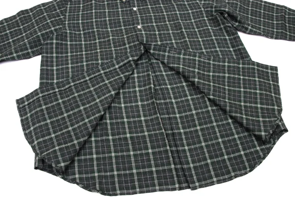 COMME des GARCONS HOMME Wool Check Button-Down Shirt K-174384_008