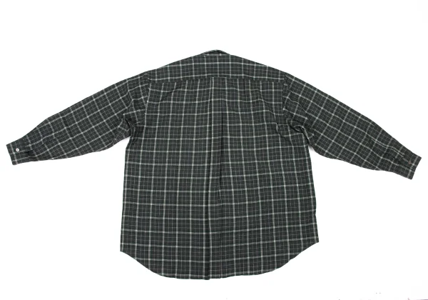 COMME des GARCONS HOMME Wool Check Button-Down Shirt K-174384_009