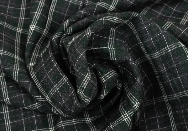 COMME des GARCONS HOMME Wool Check Button-Down Shirt K-174384_010