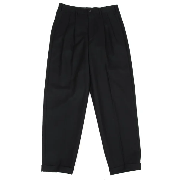 COMME des GARCONS HOMME Wool Two Tuck Pants Black L K-174393_001