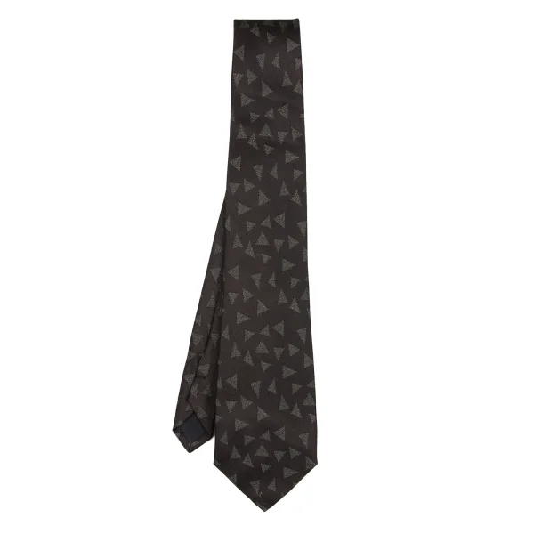 COMME des GARCONS HOMME Geometric Patterned Tie Brown  K-174402_001