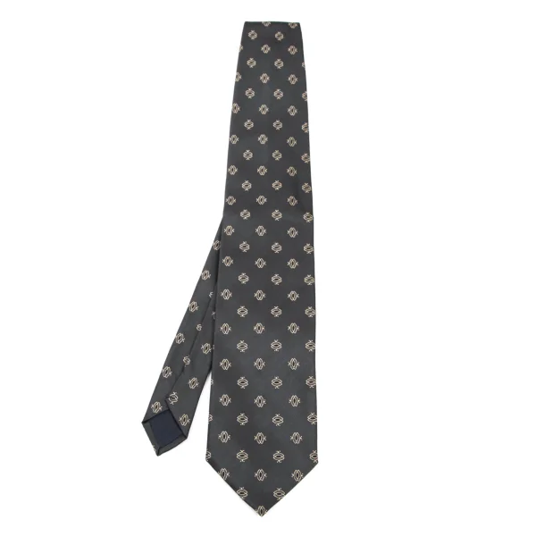 COMME des GARCONS HOMME Small Patterned Tie Grey  K-174405_001