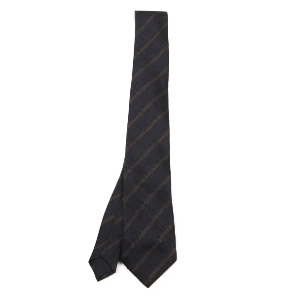 COMME des GARCONS HOMME Striped Tie Navy  K-174410_001