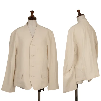 Plantation Cotton Linen V Neck Jacket