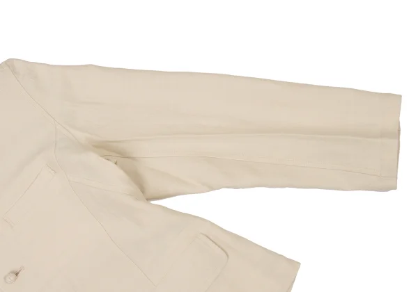 Plantation Cotton Linen V Neck Jacket K-174415_007