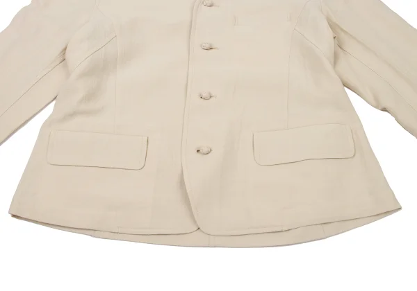 Plantation Cotton Linen V Neck Jacket K-174415_009