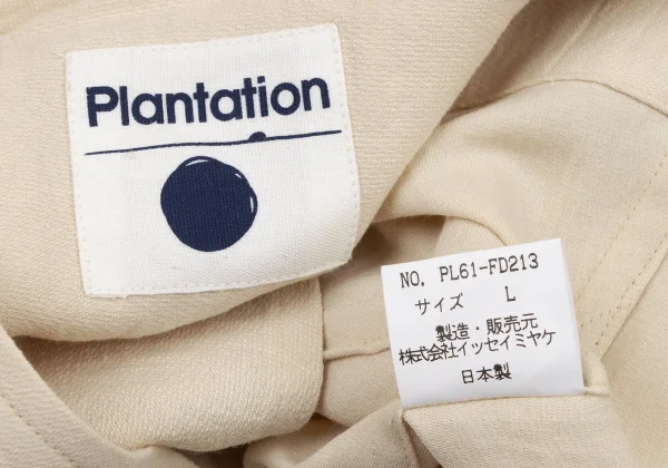 Plantation Cotton Linen V Neck Jacket K-174415_016