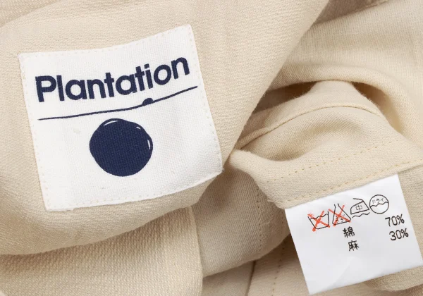Plantation Cotton Linen V Neck Jacket K-174415_017