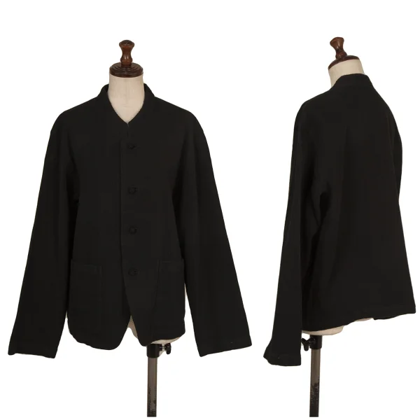 Plantation Dyed Ridge Band-Collar Jacket Black M K-174416_001