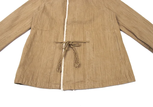 Plantation Cotton Fringe Trim Stand-collar Jacket K-174417_009