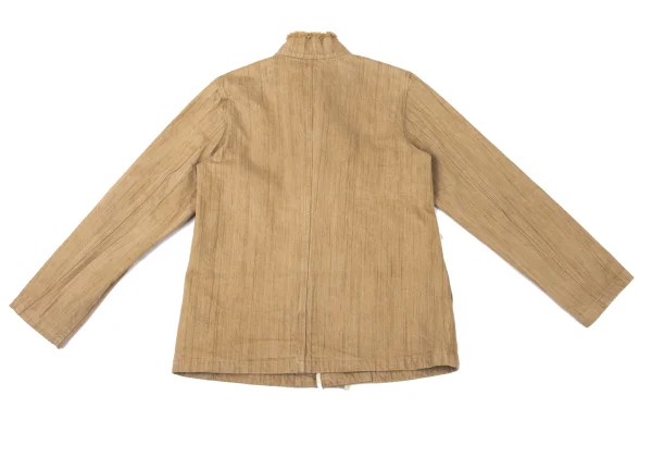 Plantation Cotton Fringe Trim Stand-collar Jacket K-174417_014