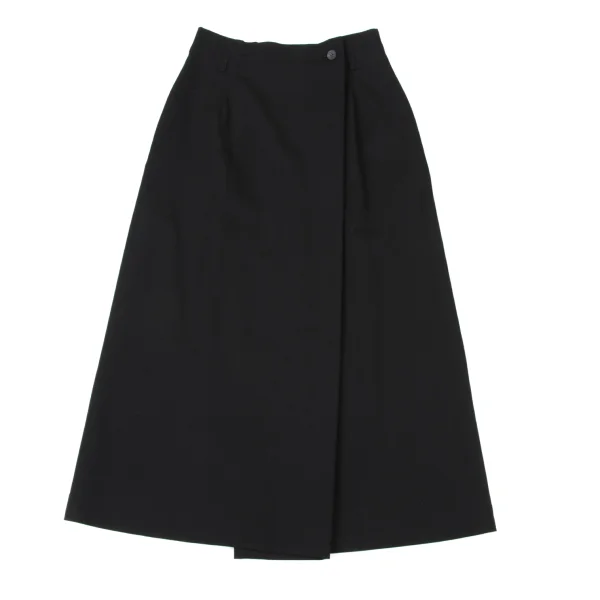 Plantation Wool Gabardine Half Wrap Design Skirt K-174418_002