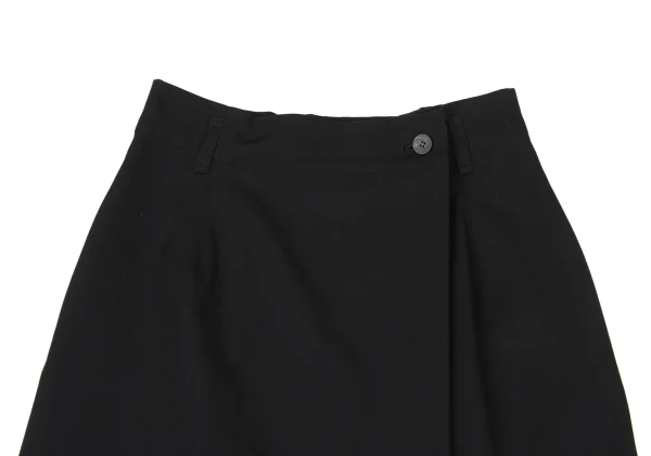 Plantation Wool Gabardine Half Wrap Design Skirt K-174418_003