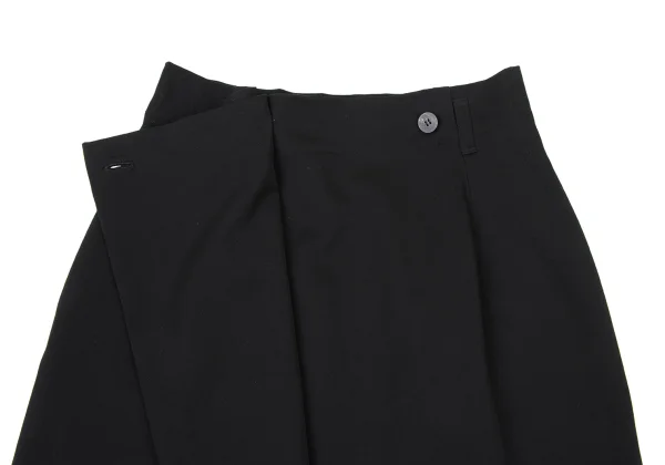 Plantation Wool Gabardine Half Wrap Design Skirt K-174418_006