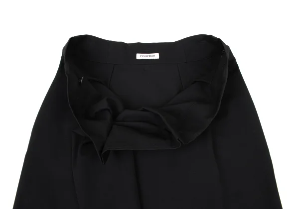 Plantation Wool Gabardine Half Wrap Design Skirt K-174418_007