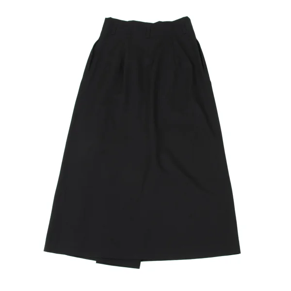 Plantation Wool Gabardine Half Wrap Design Skirt K-174418_011
