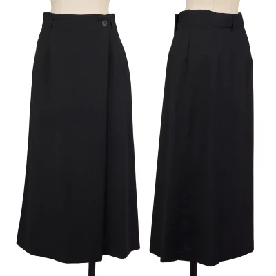 Plantation Wool Half Wrap Design Skirt