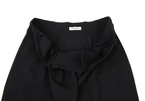 Plantation Wool Blend Half Wrap Design Skirt K-174420_007