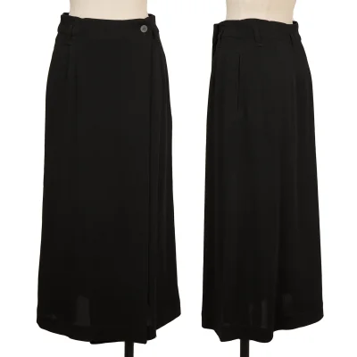 Plantation Wool Blend Half Wrap Design Skirt 
