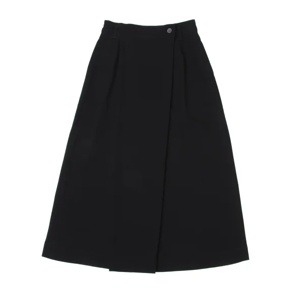 Plantation Wool Blend Half Wrap Design Skirt  K-174421_002