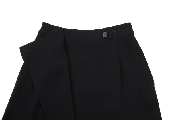 Plantation Wool Blend Half Wrap Design Skirt  K-174421_006