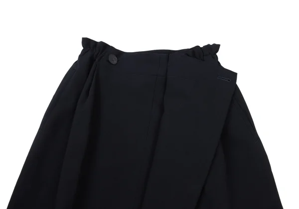 Plantation Wool Side Waist Gather Design Skirt K-174422_005