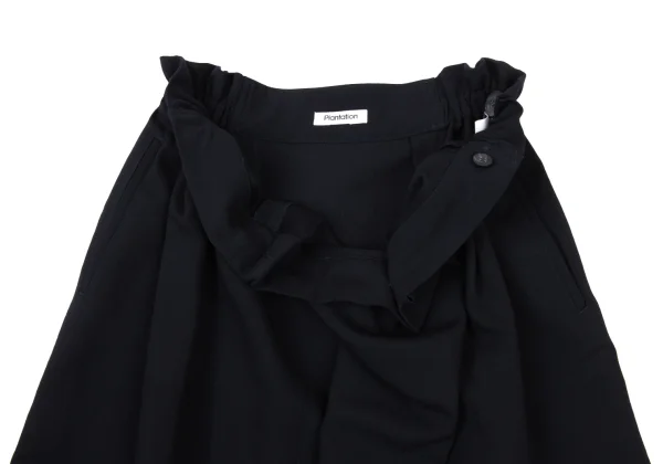 Plantation Wool Side Waist Gather Design Skirt K-174422_006