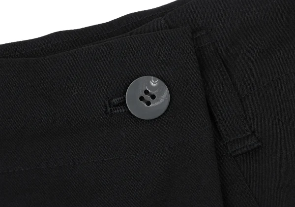 Plantation Wool Gabardine Half wrap Design Skirt K-174423_005