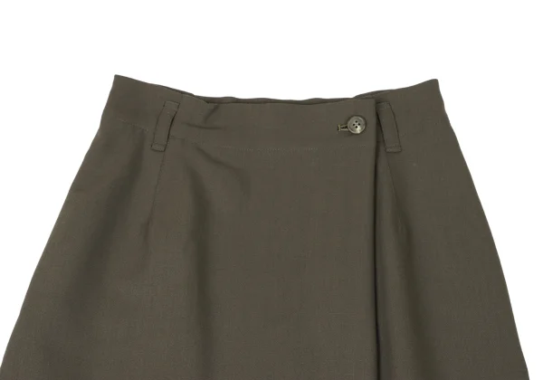 Plantation Wool Blend Half Wrap Design Skirt K-174424_003