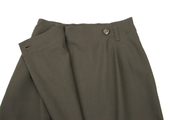Plantation Wool Blend Half Wrap Design Skirt K-174424_006